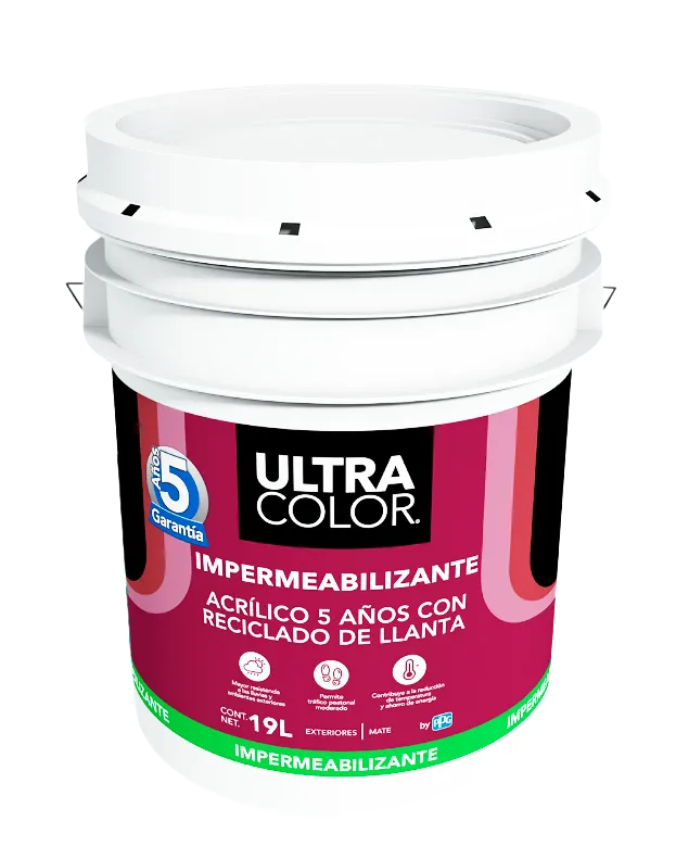 ULTRACOLOR IMPERMEABILIZANTE LLANTA 5 AÑOS BLANCO 19L