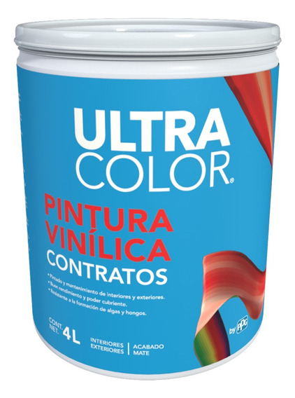 ULTRACOLOR VINILICA CONTRATOS AZUL CIELO 4L