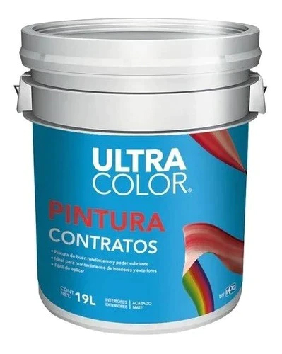 [19A0238292] ULTRACOLOR VINILICA CONTRATOS BLANCO 19L