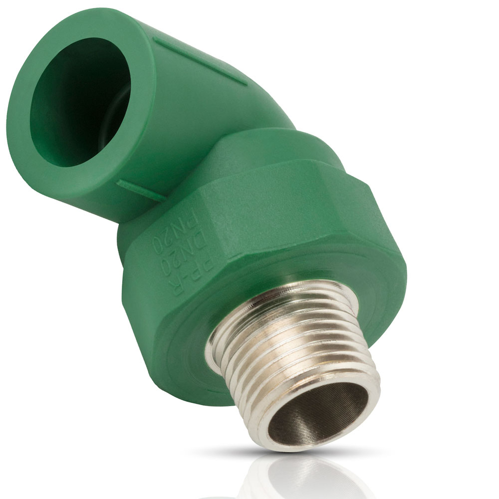 IUSAPLUS CODO MACHO 90° X 25MM X 3/4"