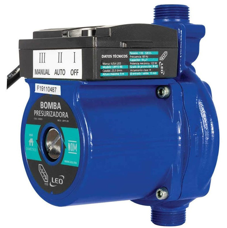 BOMBA PRESURIZADORA IUSA 1/3 HP 120 V