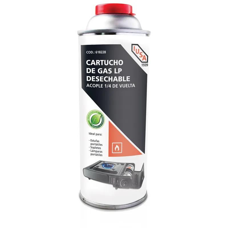 [618228] CILINDRO DE GAS IUSA 180G 324ML 1/4 VUEL