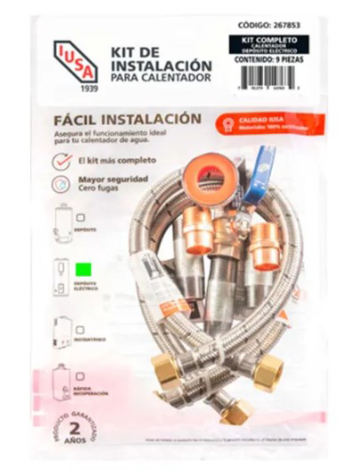 KIT INSTALACION CALENTADOR ELECTRICO