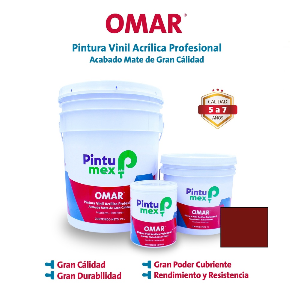[500-519] OMAR ROJO ÓXIDO BOTE 500ML
