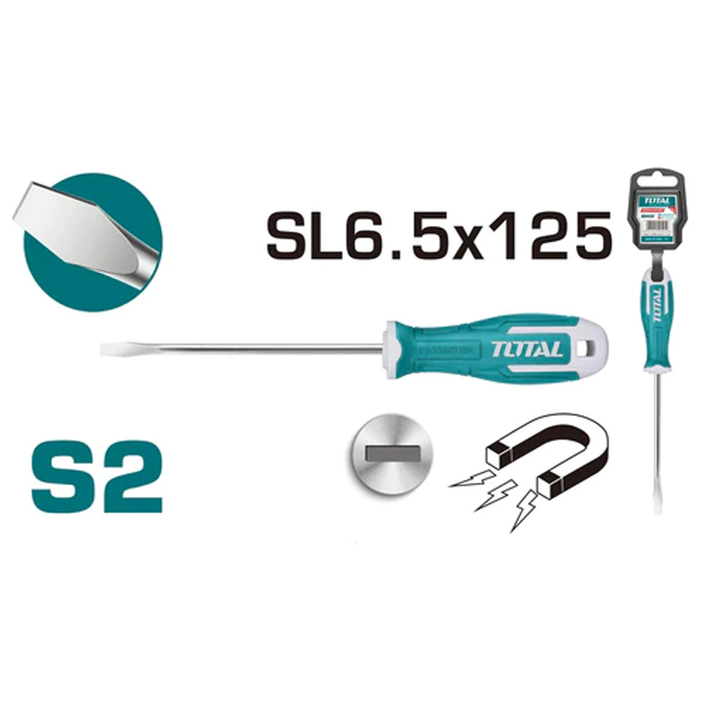 DESARMADOR TOTAL PLANO 6.5 MM 11/2"