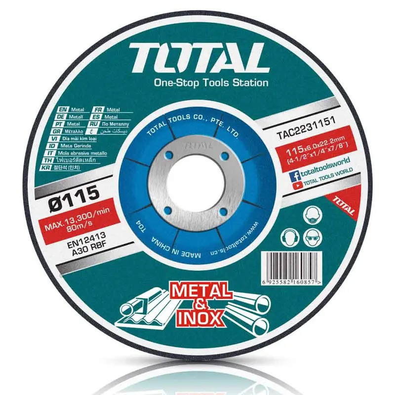 DISCO CORTE METAL TOTAL 4 1/2 X 1.2