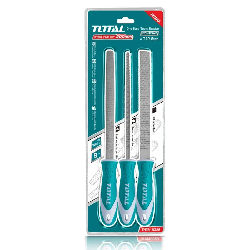 LIMAS DE ACERO PARA MADERA TOTAL 3 PZA