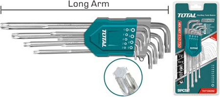 [619541] LLAVES TORX LARGAS 9PZA TOTAL THT106392