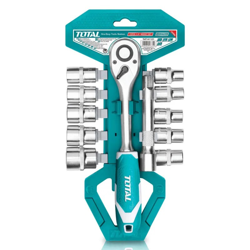 SET DE MATRACA 1/2" CON DADOS TOTAL