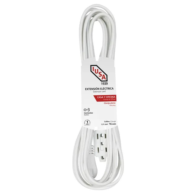 [619342] EXTENSION ELECTRICA IUSA BLANCA 6M