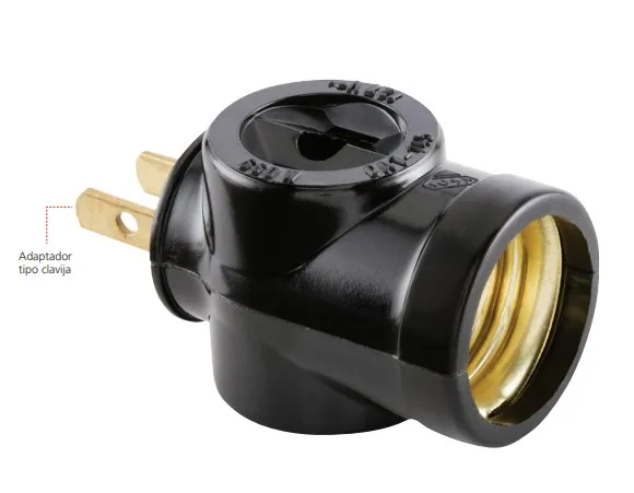 [324977] PORTALAMPARA CLAVIJA 2 CONTACTOS IUSA