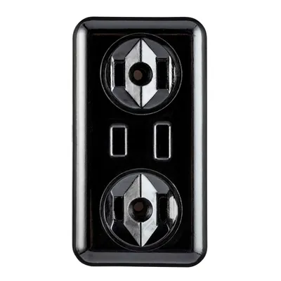 CONTACTO SOBREPONER TRIPLE NEGRO IUSA