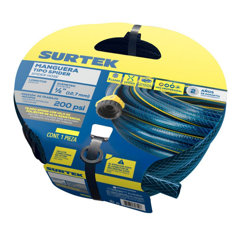 MANGUERA JARDIN SPIDER 1/2  10M PLASTICO