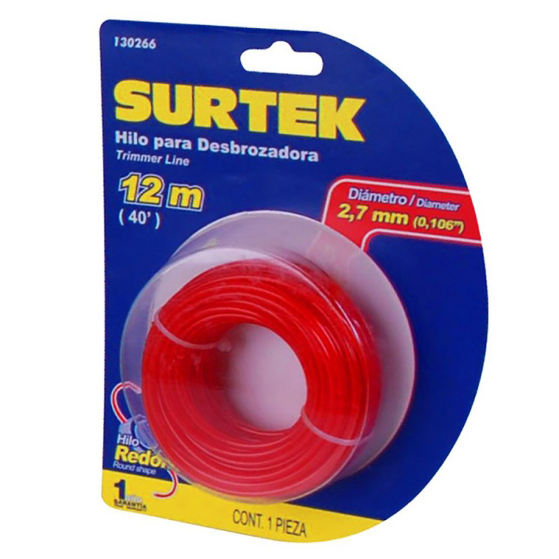 [130266] NAILON PARA DESBROZADORA 2.7MM X 15M
