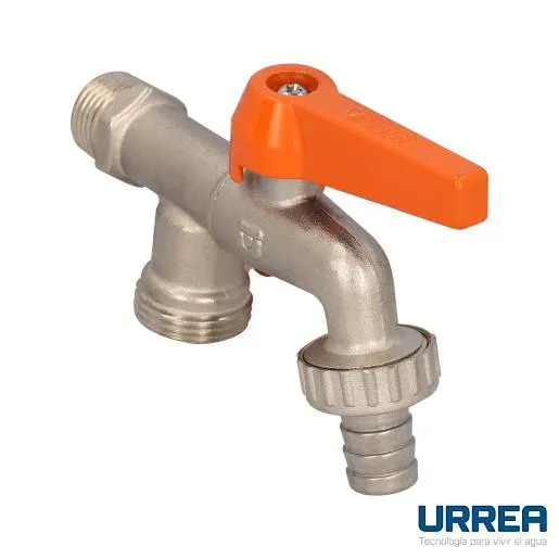 [19D.13] LLAVE LAVANDERIA SALIDA DOBLE URREA 1/2"