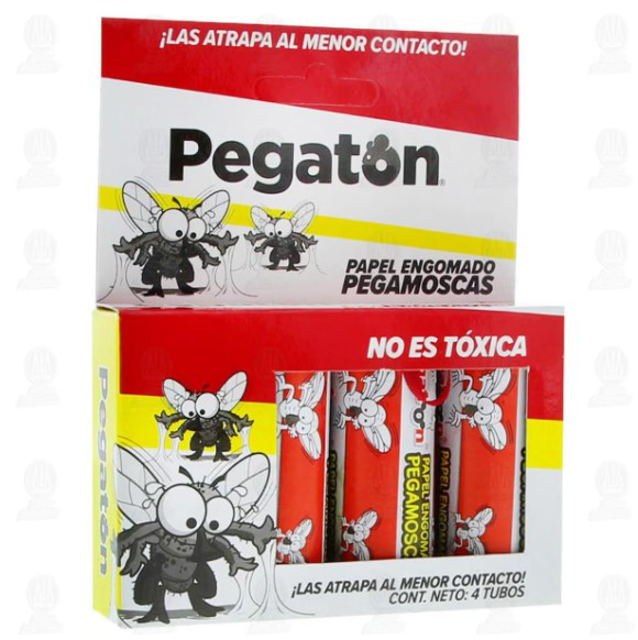 [P210] TIRAS PARA MOSCAS PEGATON 4PZA