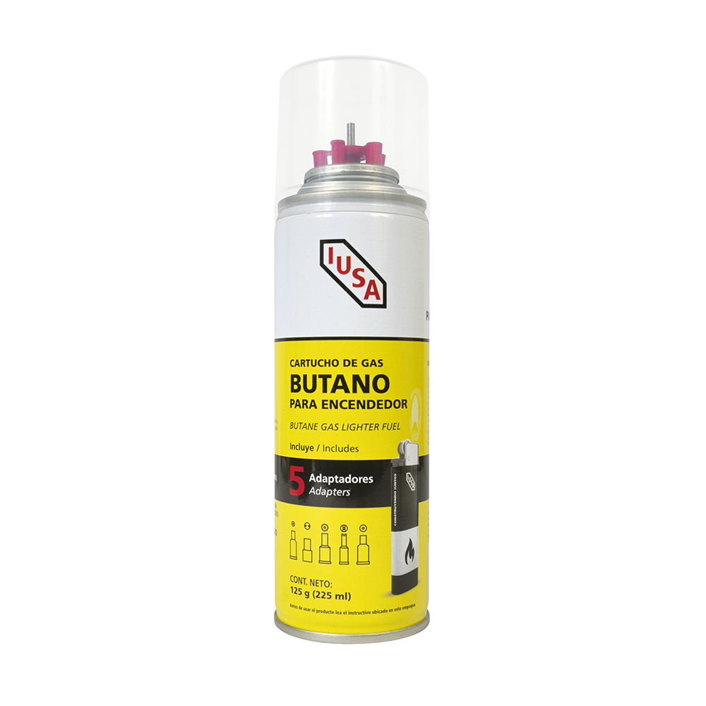 CILINDRO DE GAS IUSA PARA ENCENDEDOR 125G 225ML
