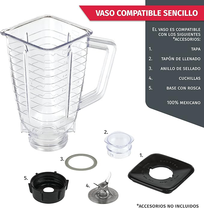 VASO LICUADORA TOROSQUI ARMADO C/ ACC