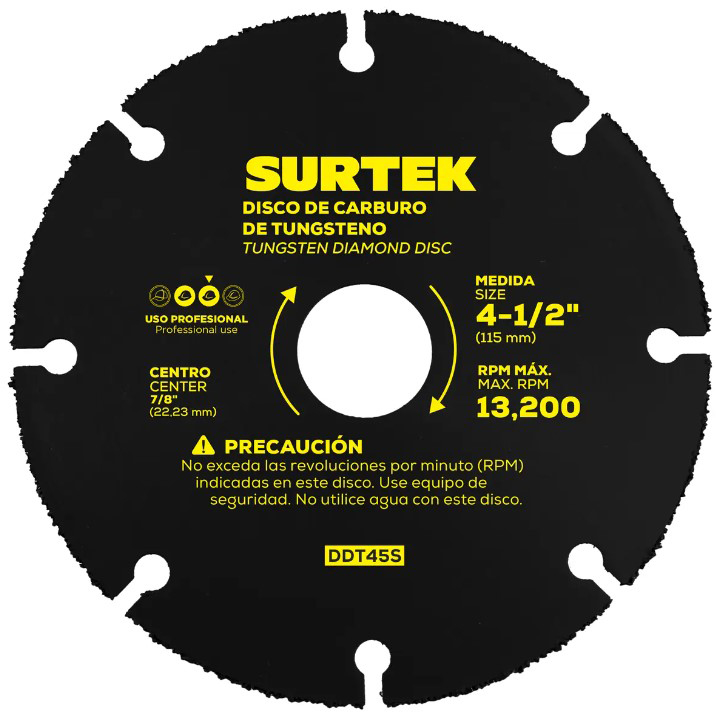 [DDT45S] DISCO DIAMANTE TUSGENO MULTICORTE SURTEK