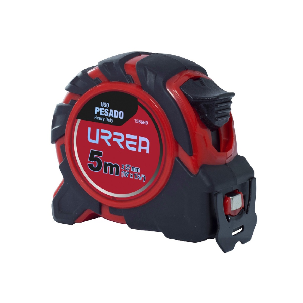 [1586HD] FLEXOMETRO ANTI-IMPACTO 5MT X 27MM URREA