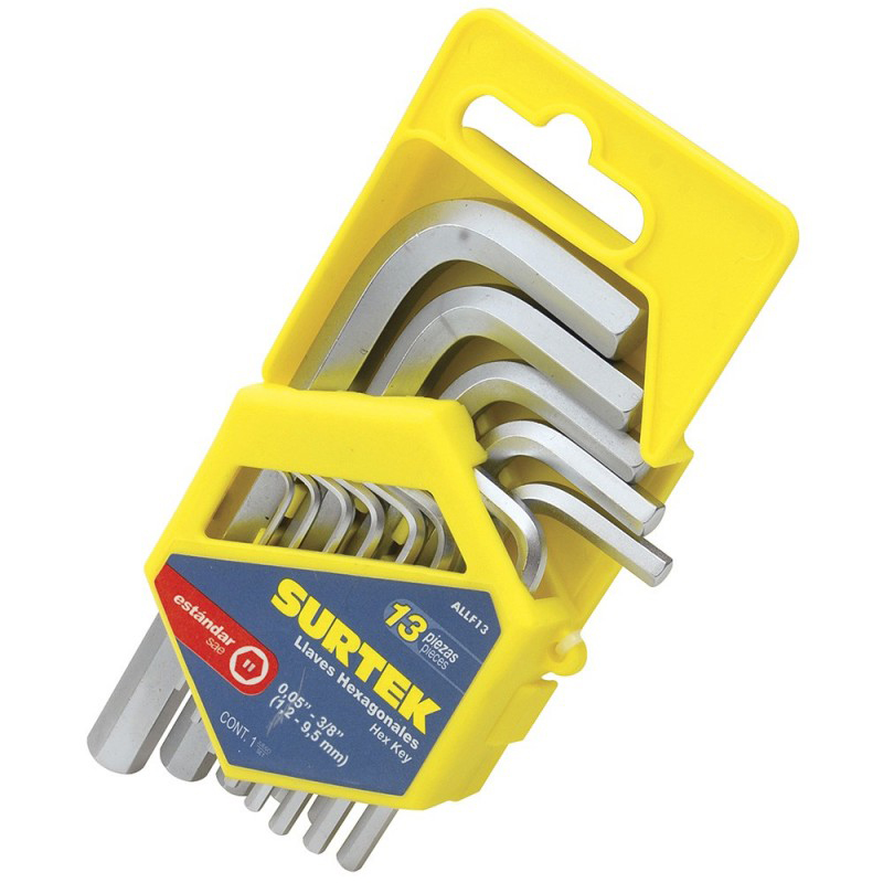 [ALLF13] LLAVES HEXAGONALES L PULGADAS SURTEK 13P