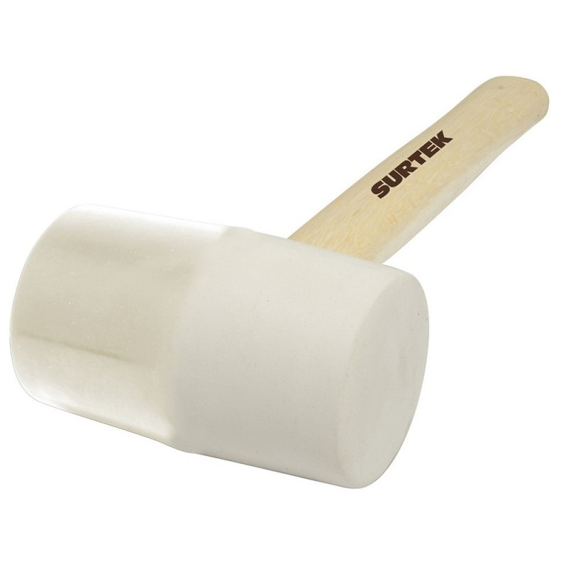 [616B] MAZO DE HULE BLANCO 16OZ SURTEK