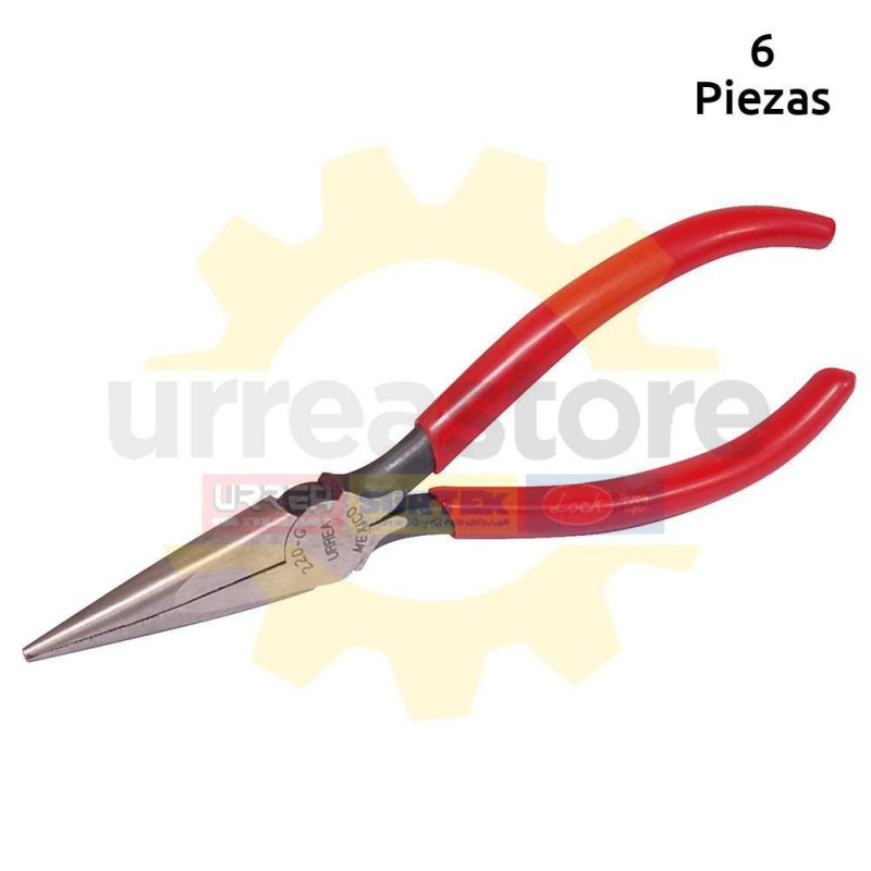 PINZA PUNTA PLANA URREA 6-5/8