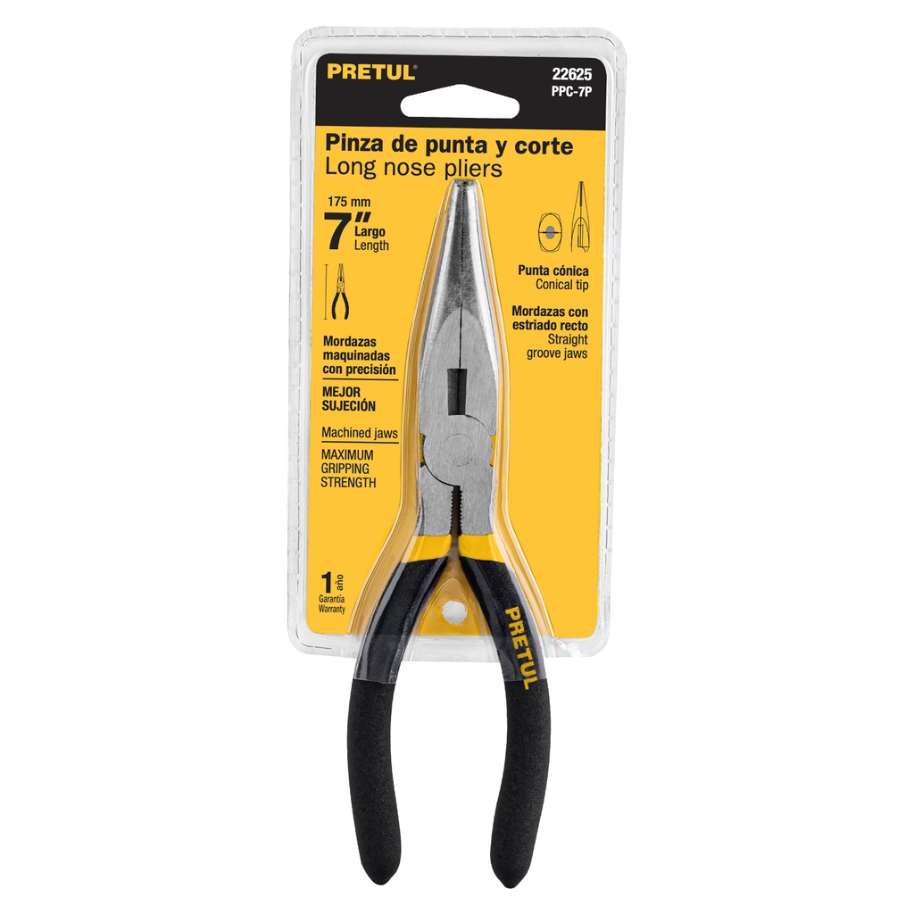 PINZA PUNTA Y CORTE 7´´ PRETUL
