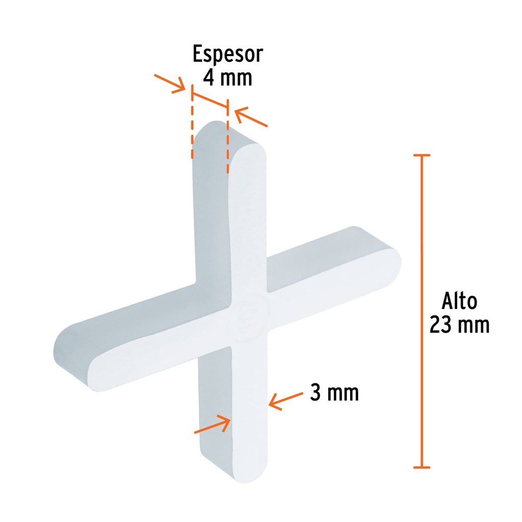 [12973] SEPARADORES DE LOSETA 3MM 150PZA TRUPER
