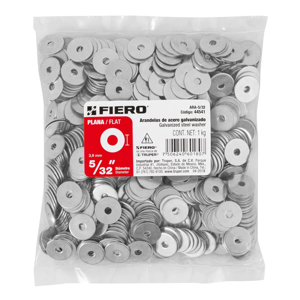 [AP532] ARANDELA PLANA 5/32  X PIEZA (BOLSA 500)