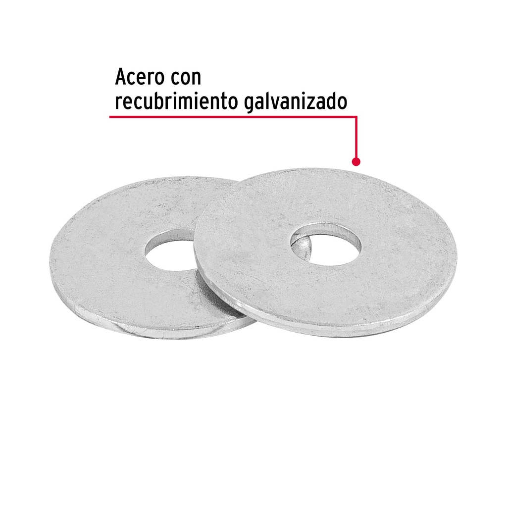 [44542] ARANDELA PLANA GALVANIZADA 3/16  X PIEZA