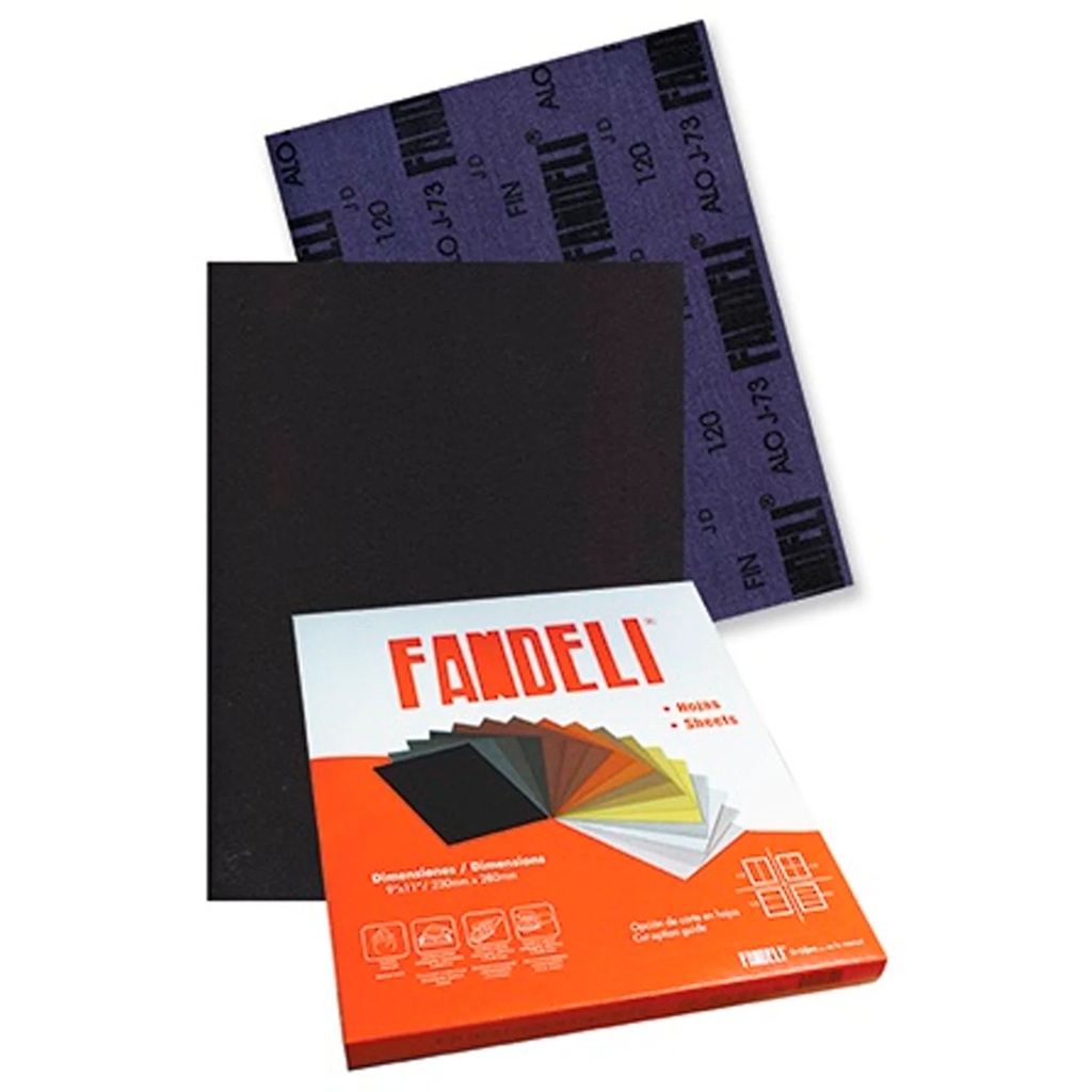 [J7380] LIJA DE ESMERIL FANDELI MEDIANA