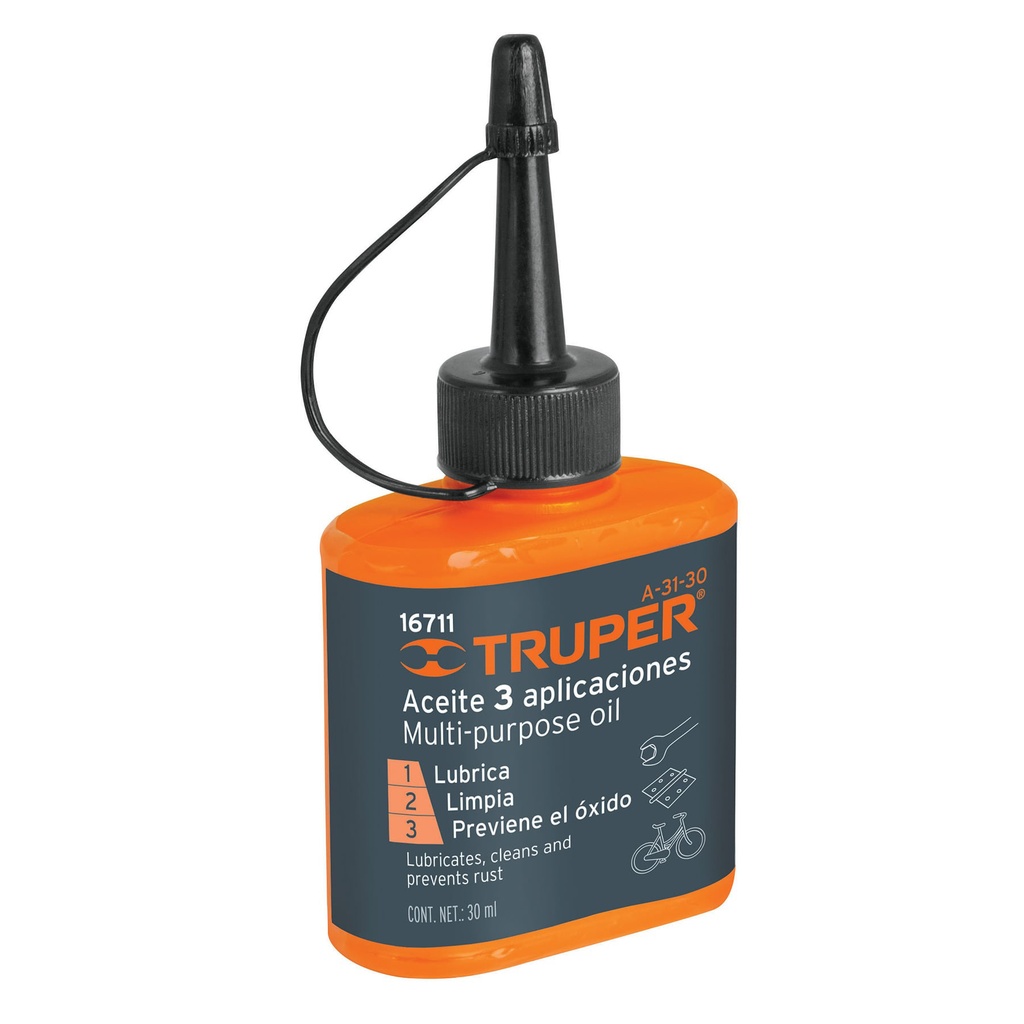 [16711] ACEITE MULTIUSOS, 30ML (1OZ), TRUPER