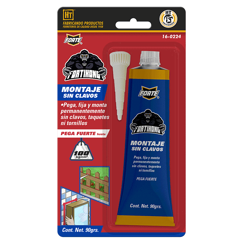 ADHESIVO MONTAJE SIN CLAVOS HECORT 90G