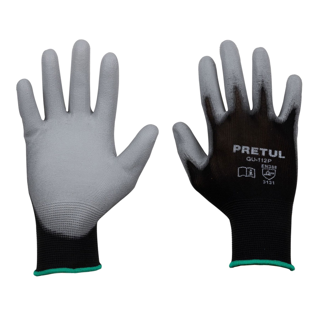 GUANTES NYLON RECUB POLIURETANO G PRETUL