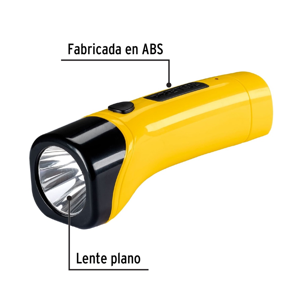 LINTERNA RECARGABLE DE LED, 50 LUMENES,