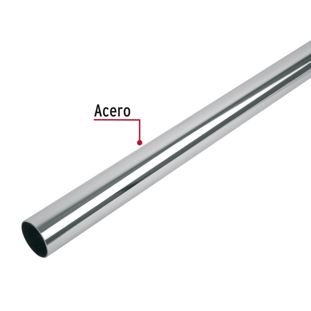 [48974] TUBO CLOSET REDONDO CROMADO HERMEX
