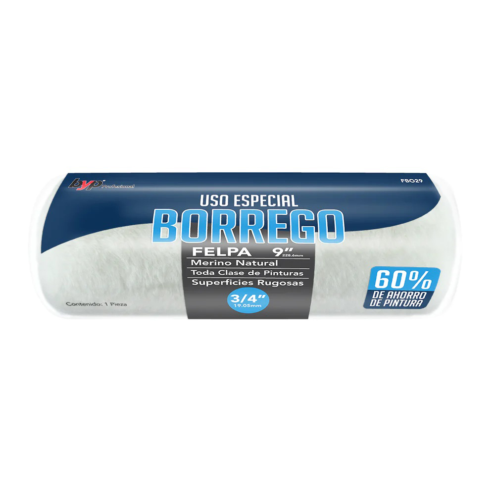 FELPA BYP BORREGO 9  X 3/4