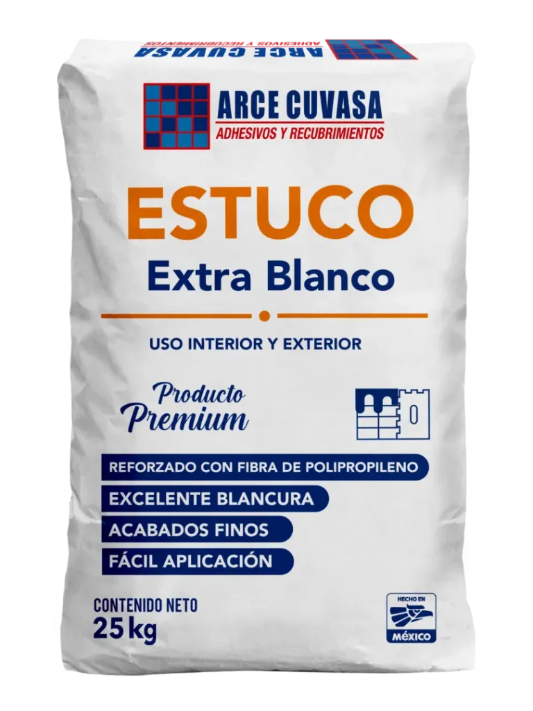 ESTUCO CUVASA EXTRA BLANCO PREMIUM BULTO 20KG