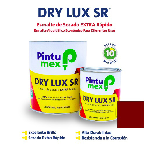 [250-460SR] DRYLUX ROJO OXIDO BOTE 1/4 L.