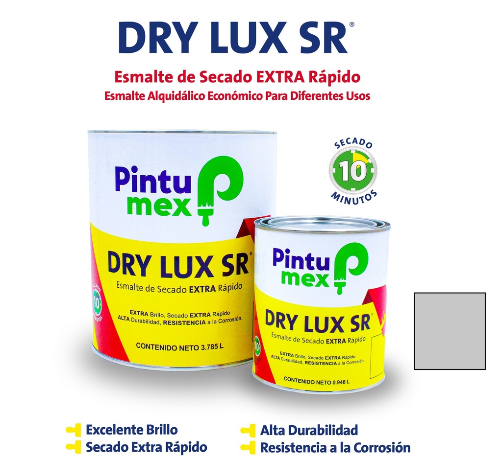 PINTURA DE ESMALTE DRYLUX SR ALUMINIO BOTE 0.946L