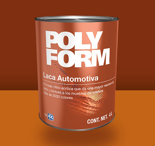 POLYFORM LACA AUTOMOTIVA ROJO OXIDO 1L