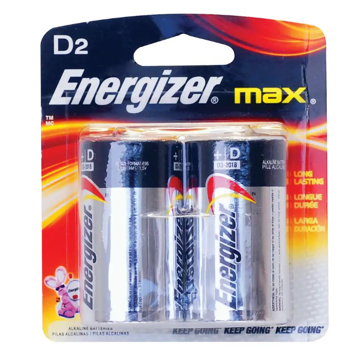 [E95BP-2] PILAS ALCALINAS D ENERGIZER 2PZA