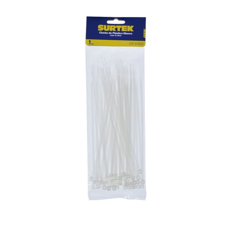 [114204] CINCHOS SURTEK BLANCOS 150MM X 3.6MM