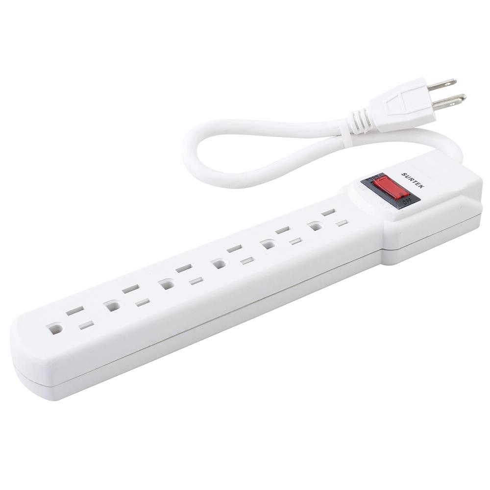 MULTICONTACTO SURTEK 6 ENTRADAS 30CM