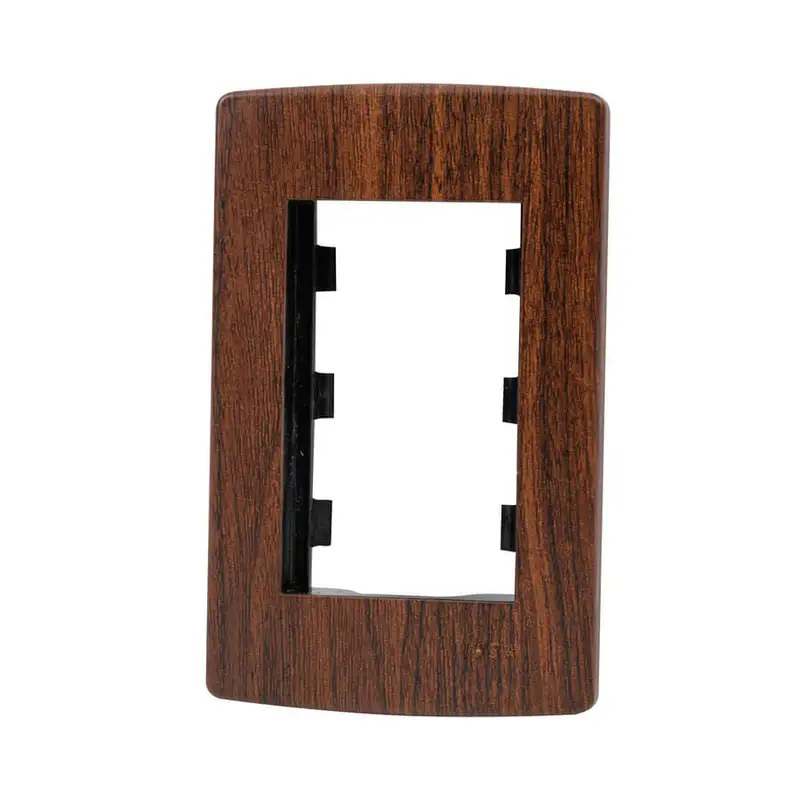 PLACA SCUDETTO DECORE 3V CAOBA