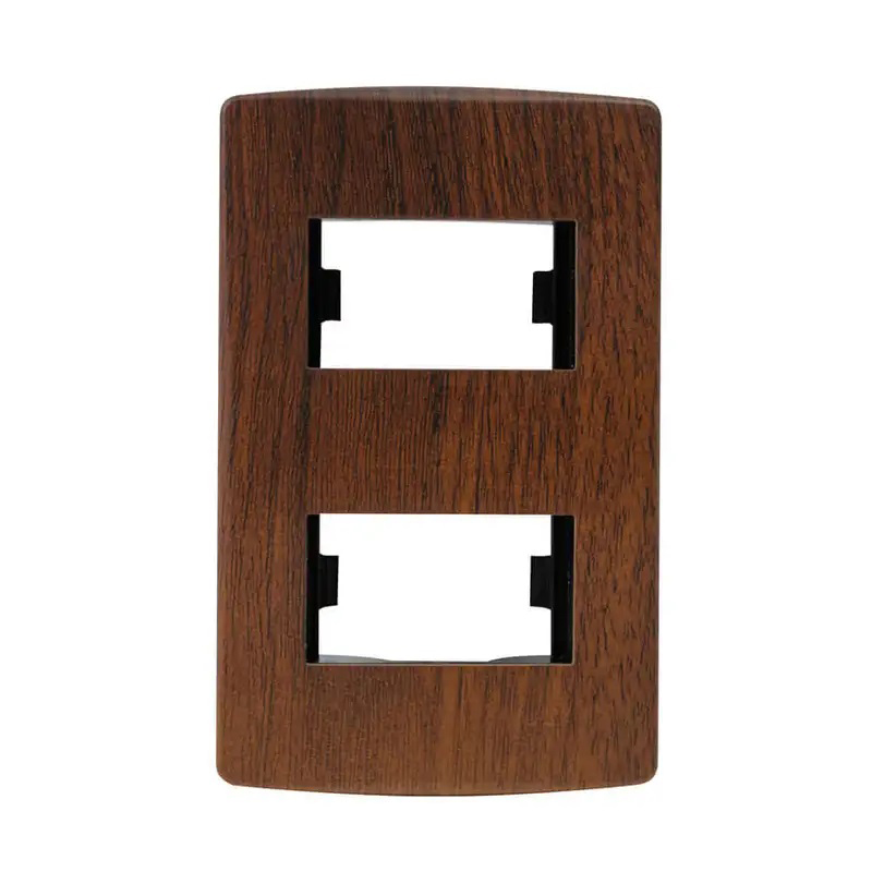[267405] PLACA SCUDETTO DECORE 2V CAOBA