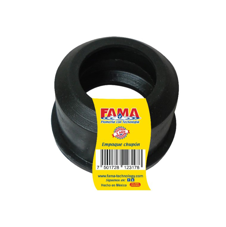[2318F] CHUPON LAVABO NEGRO 2  FAMA