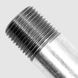 NIPLE GALVANIZADO URREA 1/2" X 8"