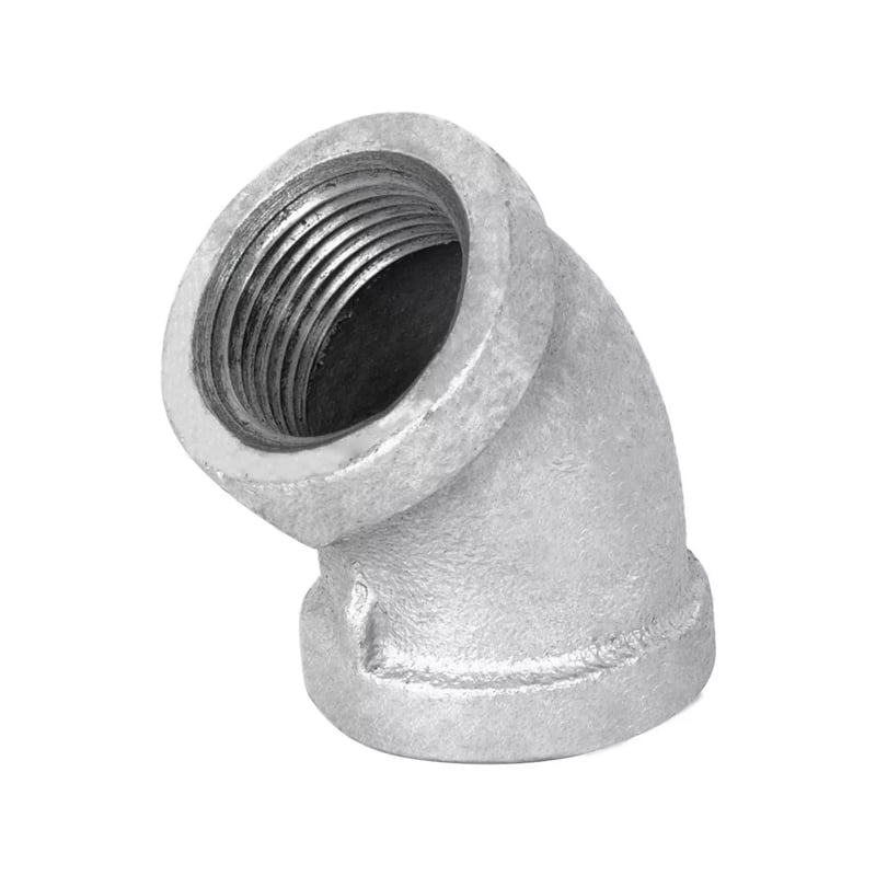 CODO 45° GALVANIZADO 3/8